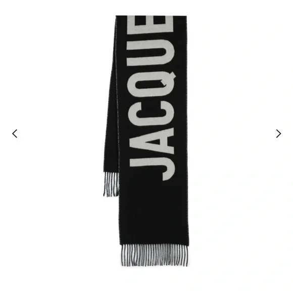 Jacquemus Monochrome Logo Scarf - Picture 6 of 7